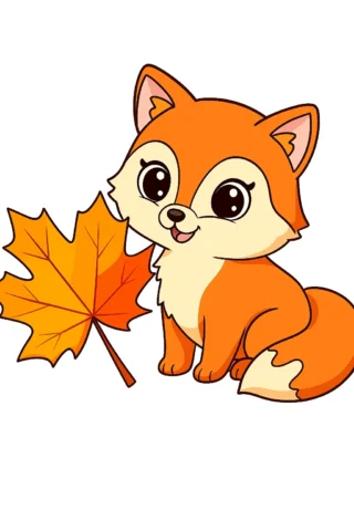 Малюнок милі тварини скачати та роздрукувати в форматі А4