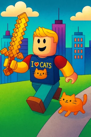 Малюнокперсонажів гри Роблокс скачати та роздрукувати в форматі А4