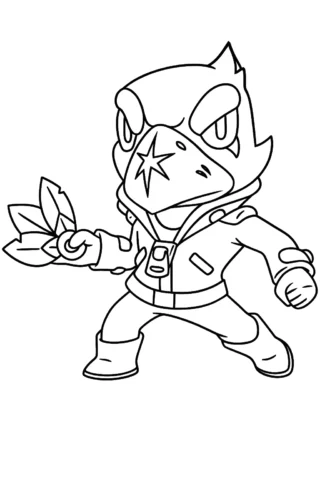 Розмальовка Кроу Браво Старс скачати та роздрукувати в форматі А4