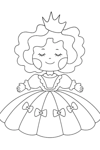 Розмальовки для дівчат принцеса скачати та роздрукувати в форматі А4