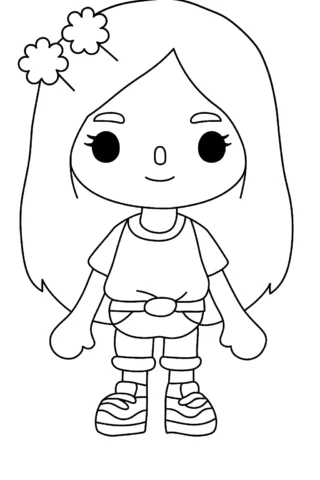 Розмальовки для дівчат персонаж гри скачати та роздрукувати в форматі А4