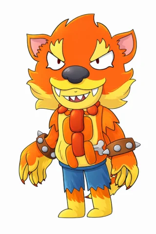 Розмальовки з персонажами із мультфільмів Леон-перевертень скачати та роздрукувати в форматі А4