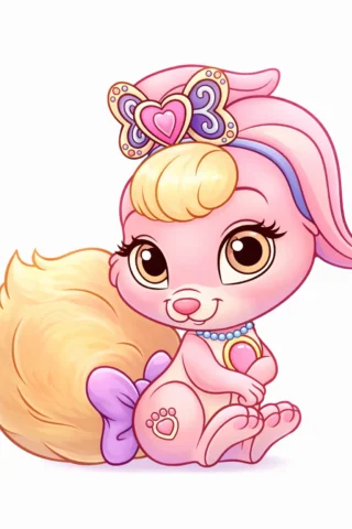 Розмальовки дісней Вихованець принцеси мила білочка скачати та роздрукувати в форматі А4