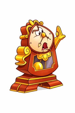 Розмальовки Дісней Когсворт з Красуні та Чудовиська — скачати та роздрукувати в форматі А4