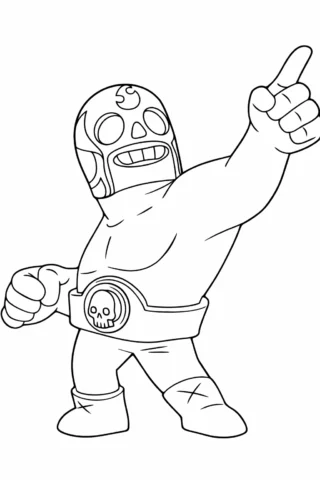 Розмальовки з персонажами із мультфільмів Ель Прімо скачати та роздрукувати в форматі А4