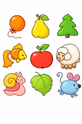 Розвиваючі малюнки Для найменших скачати та роздрукувати в форматі А4