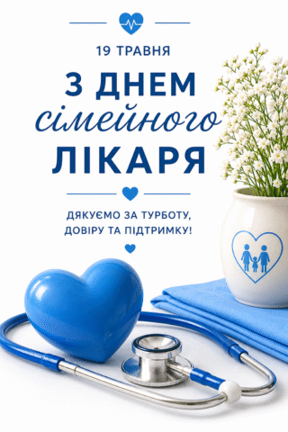 МАВлюнок З Міжнародним днем сімейного лікаря – Турбота та підтримка скачати та роздрукувати в форматі А4