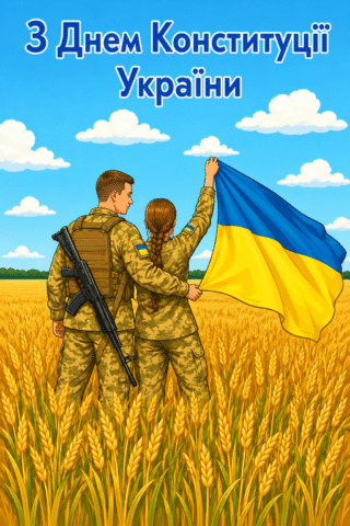 Малюнок З Днем Конституції України