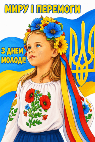 Малюнок. Миру і перемоги, з Днем молоді!