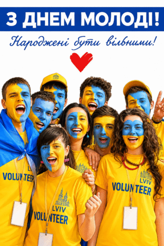 Привітання з Днем Молоді