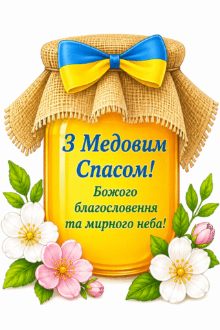 Привітання. Друзі, з Медовим Спасом