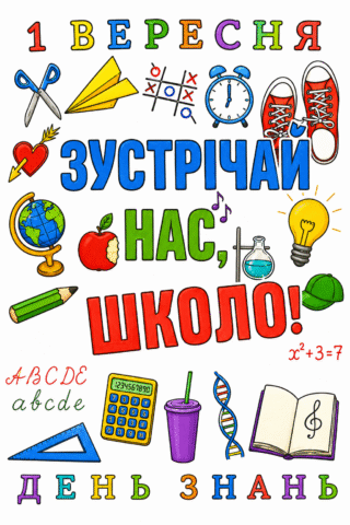Вітання. Зустрічай нас, школо!