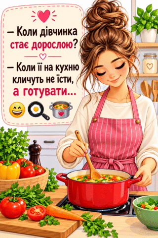 Гумор. Коли дівчинка стає дорослою