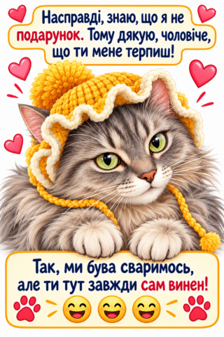 Гумор. Смішне привітання для чоловіка