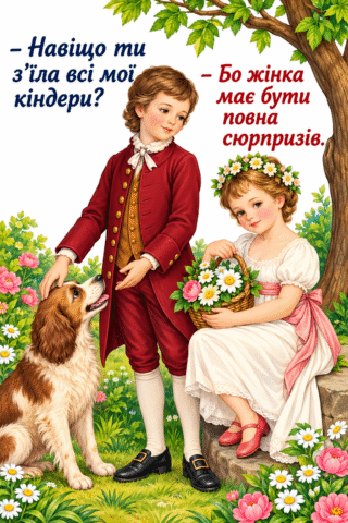 Картинка Жінка має бути повна сюрпризів