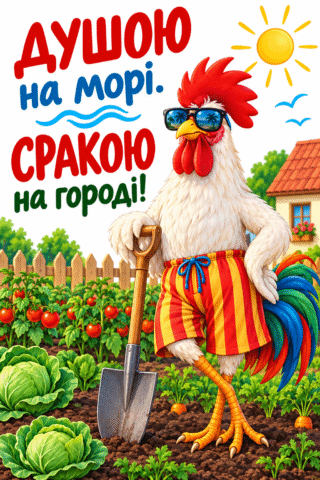 Листівка Душою на морі