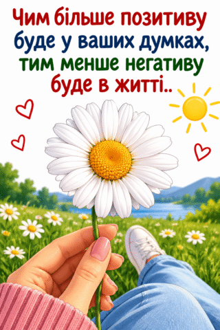 Листівка Мотивація на позитив