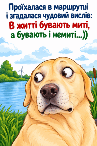 Листівка мемом про маршрутку