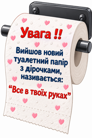 Листівка про туалетний папір