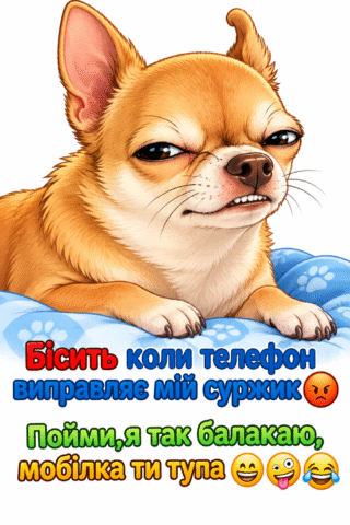 Листівка з мемом про суржик
