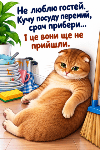 Листівка. Не люблю гостей