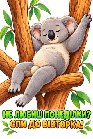 Мем. Спи до вівторка