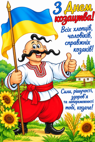 Привітання. З Днем Козацтва