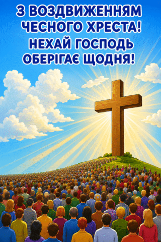 Вітання. Нехай Господб оберігає щодня.
