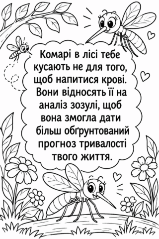 Розмальовка «Завтра дощ» скачати та роздрукувати в форматі А4